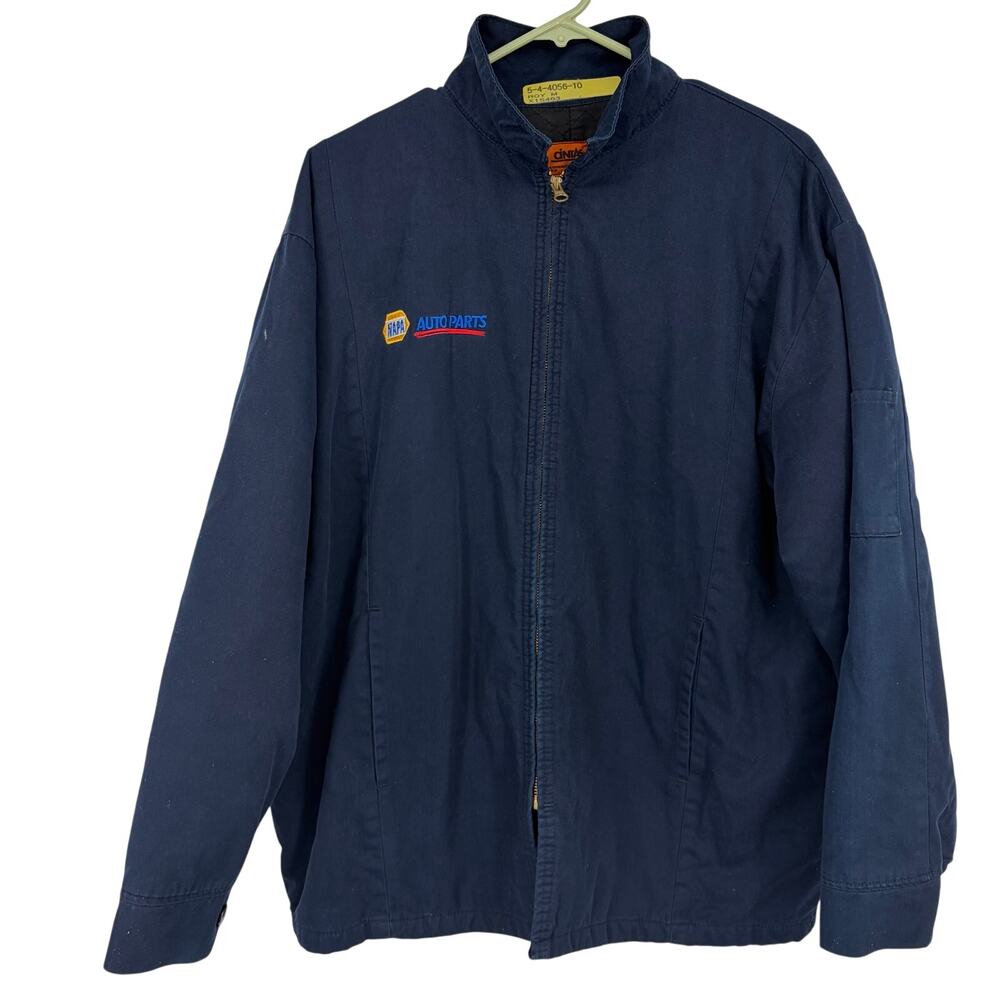 Cintas Napa Auto Parts Y2K Work Bomber Full Zip Up Jacket Size Large